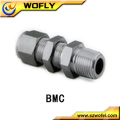 AFK Stainless Steel Tube Fittings Bulkhead Male Connectors for Gases